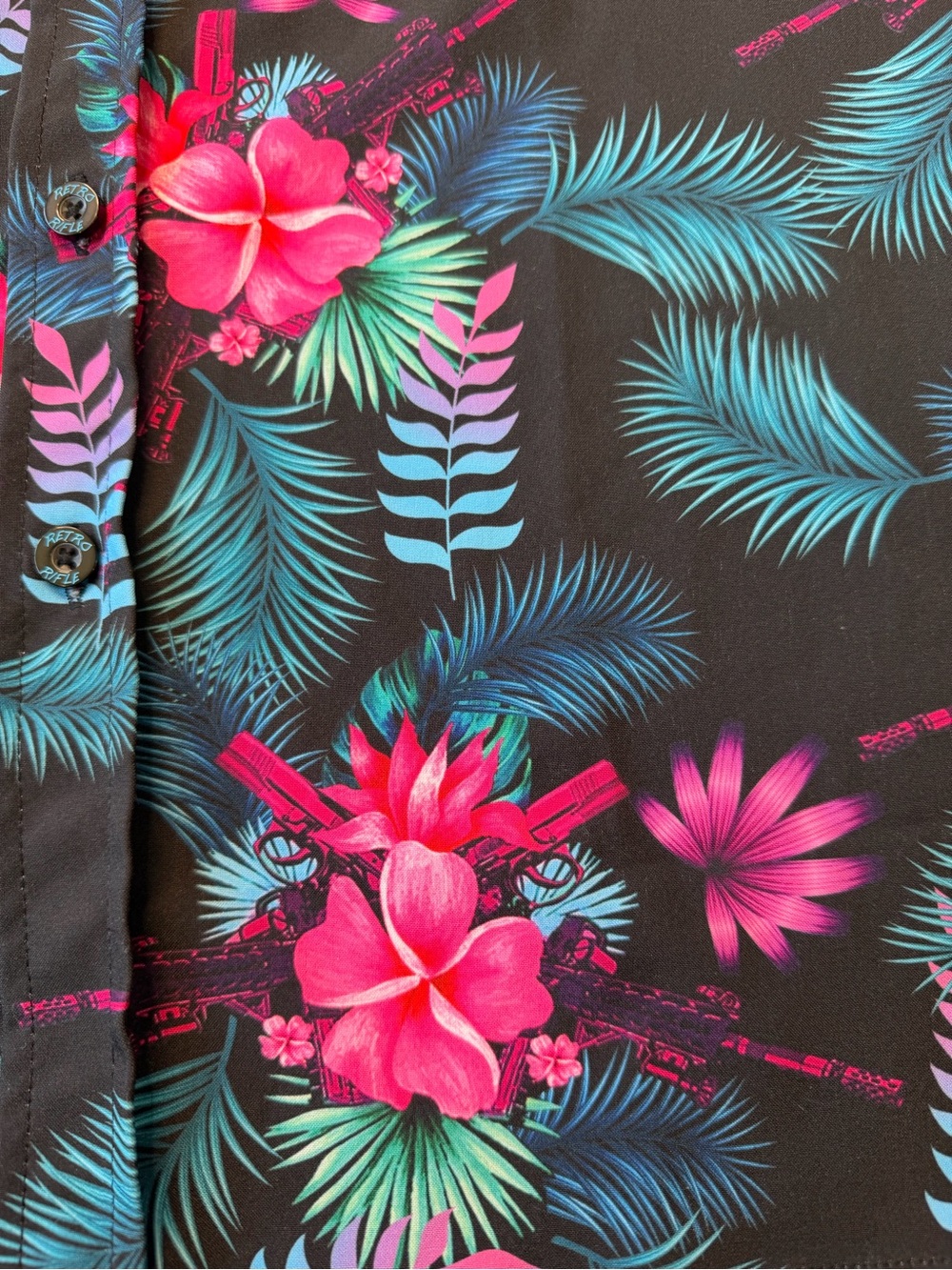 Retro Rifle Tropics Button Up - Picture 3 of 6